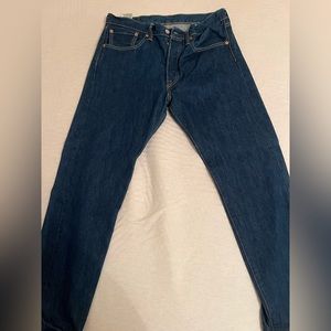 Levis 501 Jeans Mens W32 L 30 Blue Regular Straight Leg Button Fly Adult